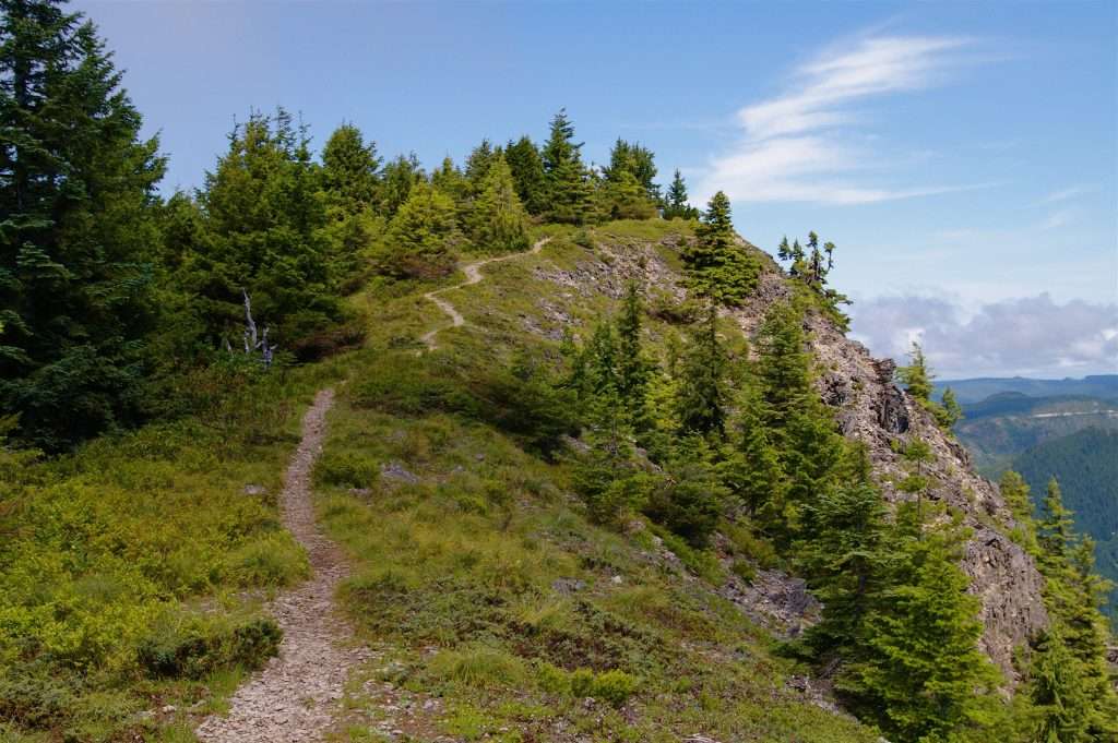 The trail to the summit of Table Rock in the Table Rock Wilderness. (Photo by John Sparks)